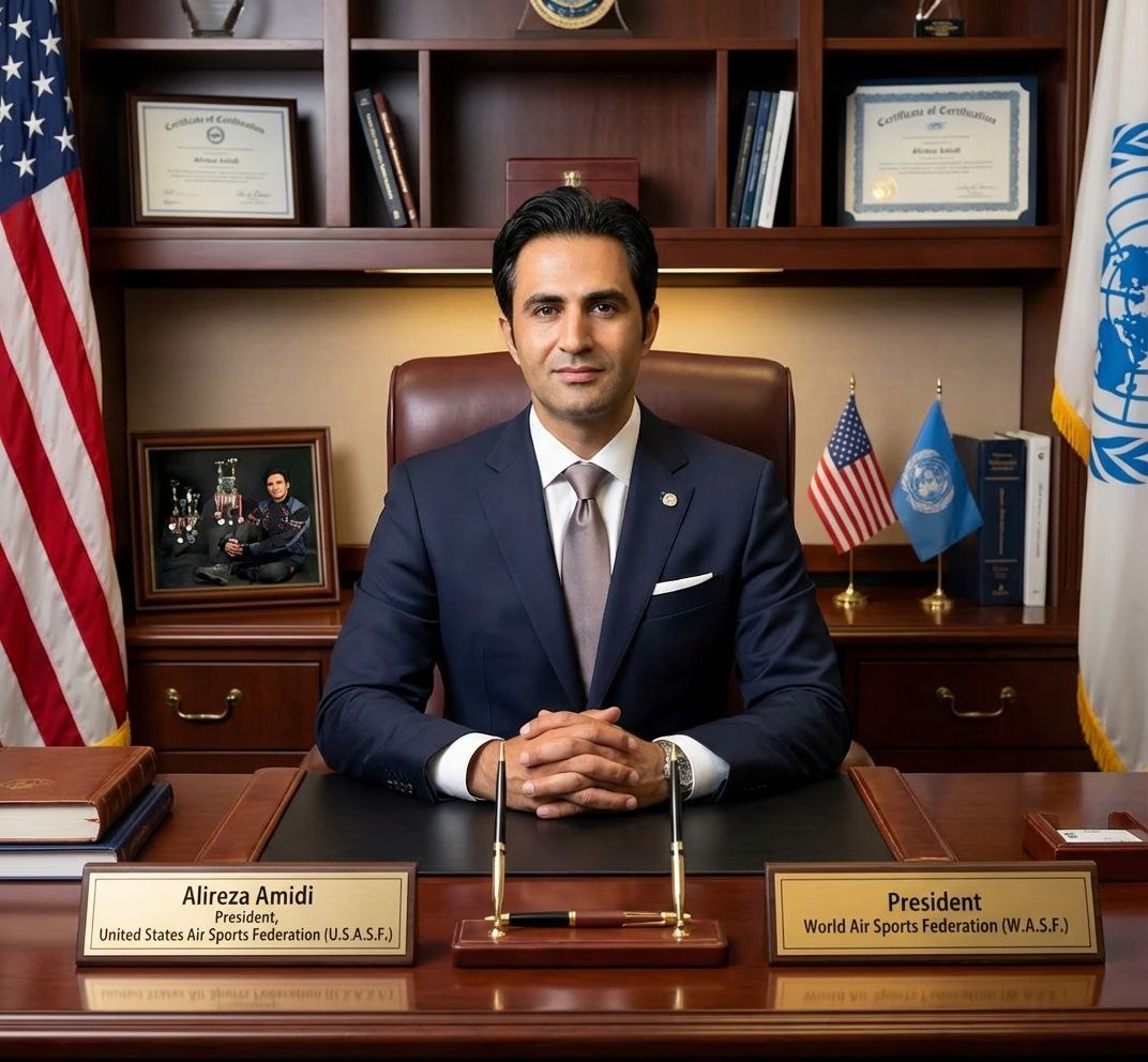 Alireza Amidi, President of U.S.A.S.F. and W.A.S.F.